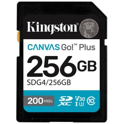 KINGSTON Canvas Go Plus Gen4 256GB SDXC / C10 / UHS-I U3 V30 / up to  200MB/s