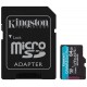 KINGSTON Canvas Go Plus Gen4 64GB microSDXC / C10 / UHS-I U3 V30 / up to  200MB/s / vč. adaptéru