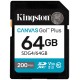 KINGSTON Canvas Go Plus Gen4 64GB SDXC / C10 / UHS-I U3 V30 / up to  200MB/s