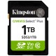 KINGSTON Canvas Select Plus Gen3 1TB SDXC / C10 / UHS-I U3 V30 / up to  150MB/s