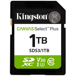 KINGSTON Canvas Select Plus Gen3 1TB SDXC / C10 / UHS-I U3 V30 / up to  150MB/s