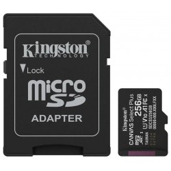 KINGSTON Canvas Select Plus Gen3 256GB microSDXC / A1 / up to  150MB/s  / vč. adaptéru