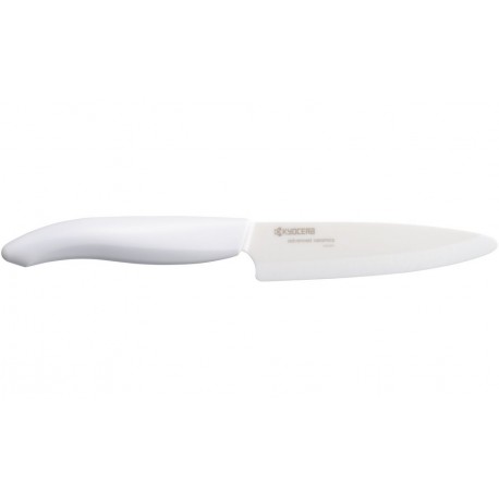 KYOCERA keramický nůž na ovoce a zeleninu s bílou čepelí 11 cm, bílá rukojeť