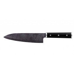 KYOCERA keramický nůž profesionální, černá dřevěná rukojeť, 18 cm dlouhá černá čepel