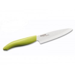 KYOCERA keramický nůž s bílou čepelí/ 11 cm dlouhá čepel/ zelená plastová rukojeť