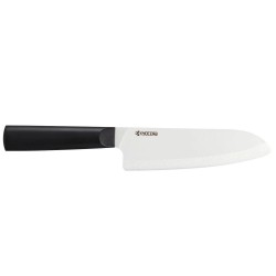 Kyocera Kuchařský nůž Santoku 16 cm, bílá čepel, černá rukojeť