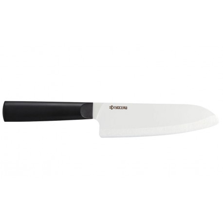 Kyocera Kuchařský nůž Santoku 16 cm, bílá čepel, černá rukojeť