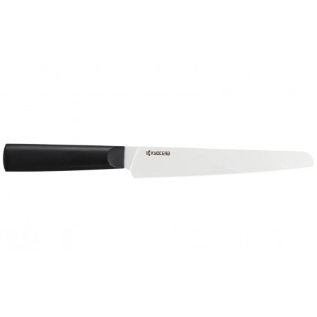Kyocera Nůž na chleba 18 cm, bílá čepel, pilkový, černá rukojeť