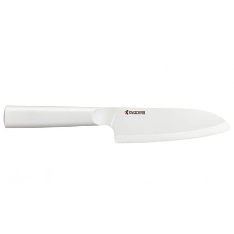 Kyocera Nůž Santoku 14 cm, bílá čepel, bílá rukojeť