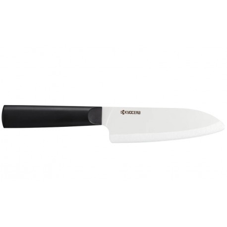 Kyocera Nůž Santoku 14 cm, bílá čepel, černá rukojeť