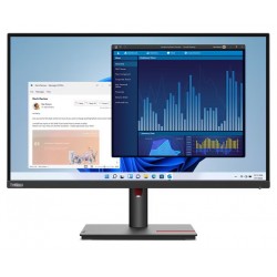 Lenovo T27p-30/ 27" IPS/ 3840x2160/ 16:9/ 350cd/m2cmd/ 1300:1 / 4ms/ HDMI/ DP/ USB/ RJ45/ jack/ VESA/ PIVOT/ černý