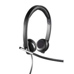 LOGITECH Headset H650e Stereo/ drátová sluchátka + mikrofon/ USB/ černá