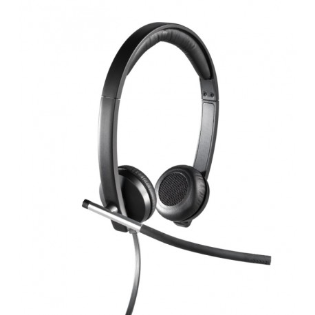 LOGITECH Headset H650e Stereo/ drátová sluchátka + mikrofon/ USB/ černá