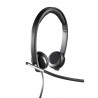 LOGITECH Headset H650e Stereo/ drátová sluchátka + mikrofon/ USB/ černá