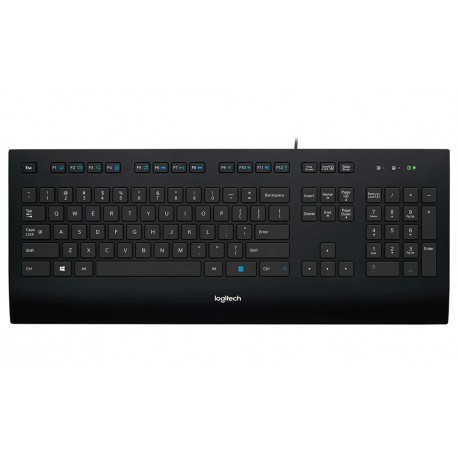 Logitech klávesnice Corded K280E/ USB/ US layout