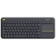 Logitech klávesnice Touch K400 Plus / Bezdrátová/ 2.4GHz/ Touchpad/ USB přijímač/ US/ Černá