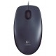 Logitech myš M100/ 3 tlačítka/ 1000dpi/ USB/ šedá