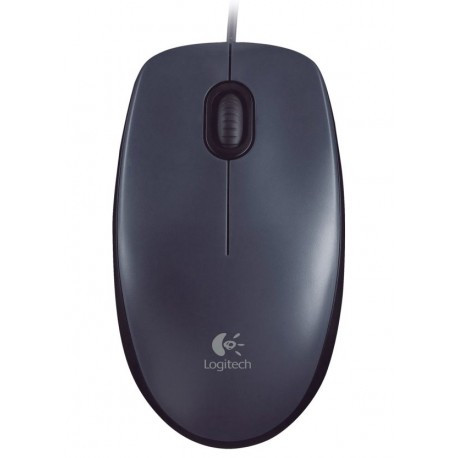 Logitech myš M100/ 3 tlačítka/ 1000dpi/ USB/ šedá