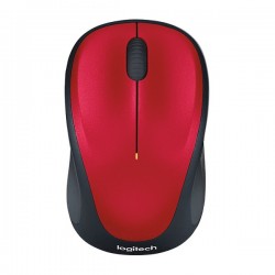 Logitech myš M235/ Bezdrátová/ Optická/ 1000dpi/ USB přijímač/ červená