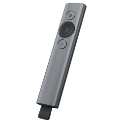 Logitech prezentér SPOTLIGHT PLUS/ bezdrátový/ Bluetooth/ šedý