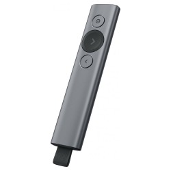 Logitech prezentér SPOTLIGHT/ bezdrátový/ Bluetooth/ šedý