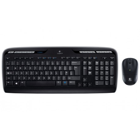 Logitech set klávesnice a myši MK330/ bezdrátový/ 2.4GHz/ USB přijímač/ US/ černý