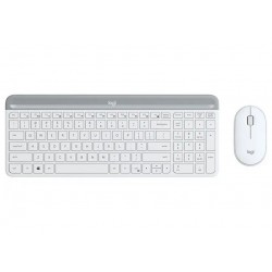 Logitech set klávesnice a myši MK470/ bezdrátový/ 2.4GHz/ USB přijímač/ US/ bílý