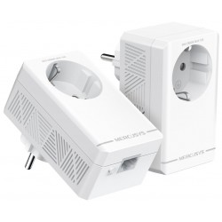 Mercusys MP500P KIT AV1000 Gigabit Powerline Starter KIT, 1x GLAN, průchozí zásuvka, 2ks v balení