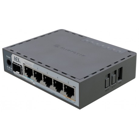 MikroTik hEX S, E60iUGS 5x GbE, 2,5 G SFP, USB 3.0, L4, PSU