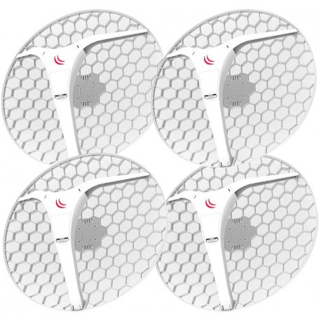 MikroTik LHG XL HP5 - outdoor klient, anténa 27 dBi, 6,4°, 802.11a/n, L3 (5GHz) - 4 ks