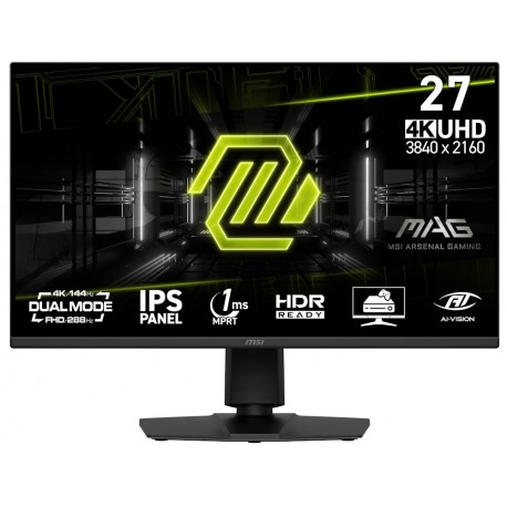 MSI Gaming MAG 275UPD E14/ 27"/ 3840x2160/ IPS/ 1ms/ 144Hz/ 250cd/m2/ 1500:1/ HDMI/ DP/ VESA/ černý