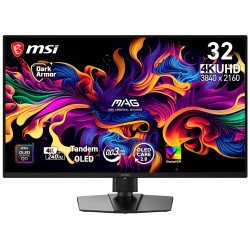 MSI Gaming MAG 321UP QD-OLED X24/ 31,5"/ 3840x2160 / OLED/ 0,03ms/ 240Hz/ 300cd/m2/ 1500000:1/ HDMI/ DP/ VESA/ černý