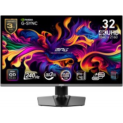 MSI Gaming MPG 321URX QD-OLED/ 31,5"/ 3840x2160 / OLED/ 0,03ms/ 240Hz/ 250cd/m2/ 1500000:1/ HDMI/ DP/ VESA/ USB/černý