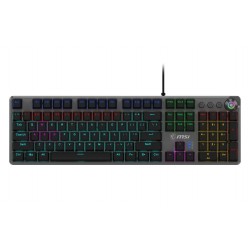MSI herní klávesnice FORGE GK310 Red/ drátová/ mechanická/ RGB podsvícení/ USB/ CZ+SK layout