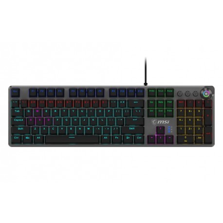 MSI herní klávesnice FORGE GK310 Red/ drátová/ mechanická/ RGB podsvícení/ USB/ CZ+SK layout