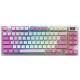 MSI herní klávesnice FORGE GK600 TKL Violet/ bezdrátová 2,4GHz+BT/ mechanická/ RGB/ USB-C/ display/ CZ+SK layout