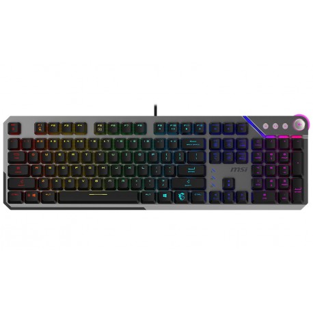 MSI herní klávesnice STRIKE 600 Silent/ drátová/ mechanická/ RGB podsvícení/ USB/ CZ+SK layout