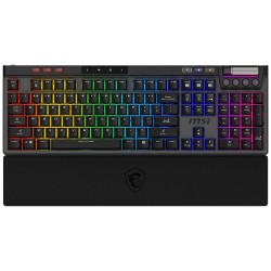 MSI herní klávesnice STRIKE PRO Wireless Silent/ bezdrátová 2,4GHz+BT/ mechanická/ RGB/ USB/ předložka/ CZ+SK layout