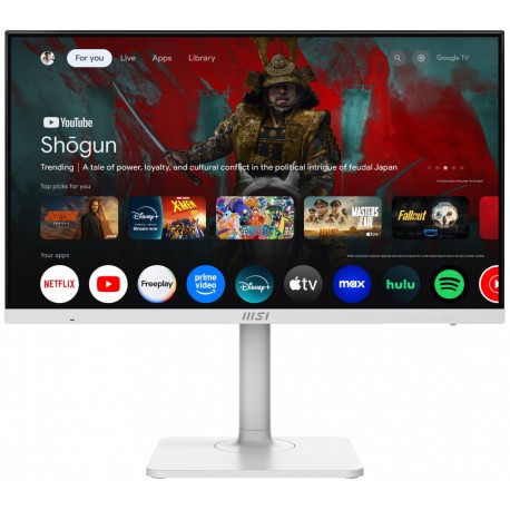 MSI Modern MD272UPSW/ 27"/ 3840x2160 / IPS/ 4ms/ 60Hz/ 300cd/m2/ 1000:1/ HDMI/ DP/ USB/ VESA/ bílý