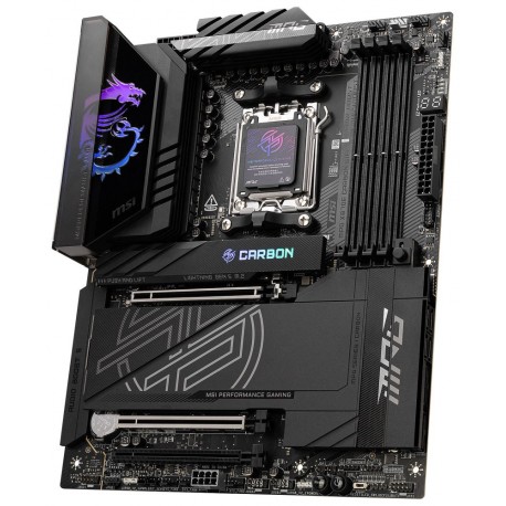 MSI MPG X870E CARBON WIFI / AMD X870E / AM5 / 4x DDR5 / 4x M.2 / HDMI / USB-C / WiFi / ATX