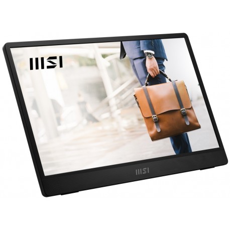 MSI PRO MP161 E2U/ 15,6"/ 1920x1080/ IPS/ 4ms/ 60Hz/ 250cd/m2/ 800:1/ HDMI/ VESA/ černý