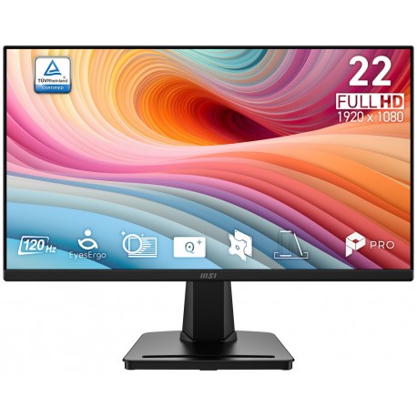 MSI PRO MP225 E12VL/ 21,5"/ 1920x1080/ VA/ 4ms/ 120Hz/ 300cd/m2/ 4000:1/ HDMI/ VESA/ černý