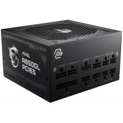 MSI zdroj MAG A850GL PCIE5 II/ 850W/ ATX3.1/ akt. PFC/ 7 let celk. záruka/ 120mm fan/ modulární kabeláž/ 80PLUS Gold