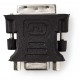 NEDIS adaptér DVI - VGA/ 24+5pinová zástrčka DVI-I - zásuvka VGA/ BOX/ černý