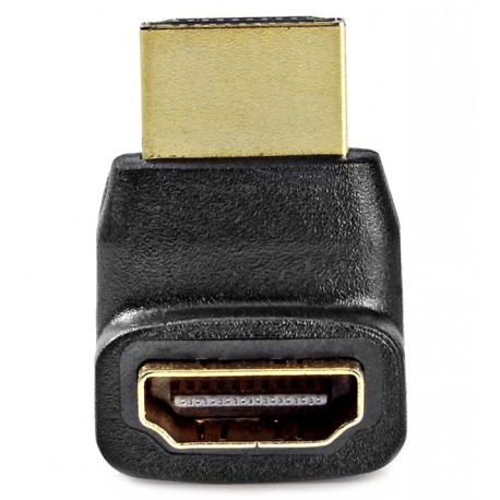 NEDIS adaptér HDMI/ konektor HDMI – zásuvka HDMI/ úhlový 270°/ černý/ box