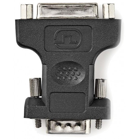 NEDIS adaptér VGA - DVI/ zástrčka VGA - 24+5pinová zásuvka DVI-I/ blistr/ černý
