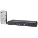 NEDIS HDMI extraktor/ 2x HDMI vstup/ TosLink zásvuka/ 1x 3.5 mm/ 1x HDMI výstup/ 2x RCA/ 4K@60Hz/ 18 Gbps/ kov/ antracit