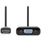 NEDIS HDMI redukční kabel/ HDMI zástrčka - VGA zásuvka/ černý/ blistr/ 20cm