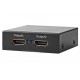 NEDIS HDMI rozbočovač/ 2x HDMI výstup/ 4K@60Hz/ 18 Gbps/ kov/ antracit