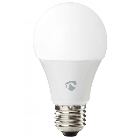NEDIS chytrá LED žárovka/ Zigbee 3.0/ E27/ A60/ 9W/ 230V/ 470lm/ teplá až studená bíla/ 2700–6500K/ RGB/ stmívatelná